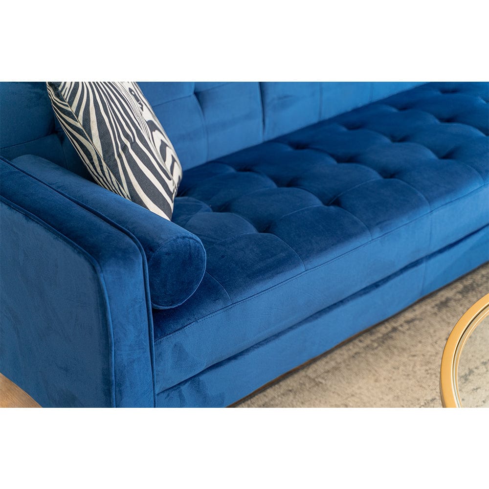 Royal blue deals velvet sofa bed