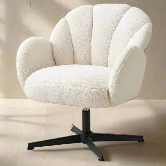 Molly Boucle Swivel Chair Armchair