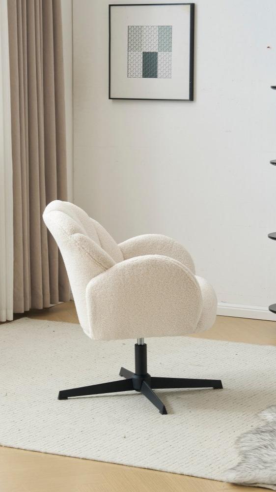 Molly Boucle Swivel Chair Armchair