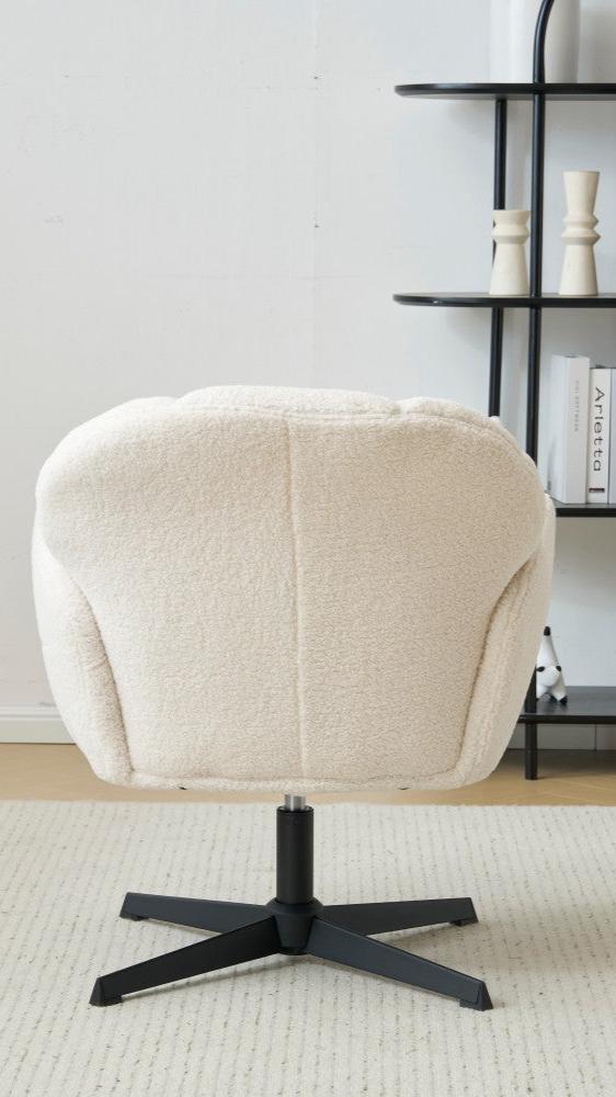 Molly Boucle Swivel Chair Armchair