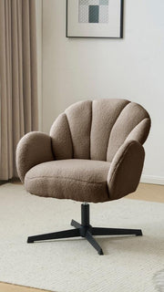 Molly Boucle Swivel Chair Armchair