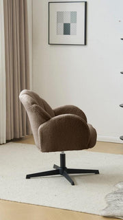 Molly Boucle Swivel Chair Armchair