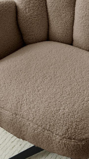 Molly Boucle Swivel Chair Armchair