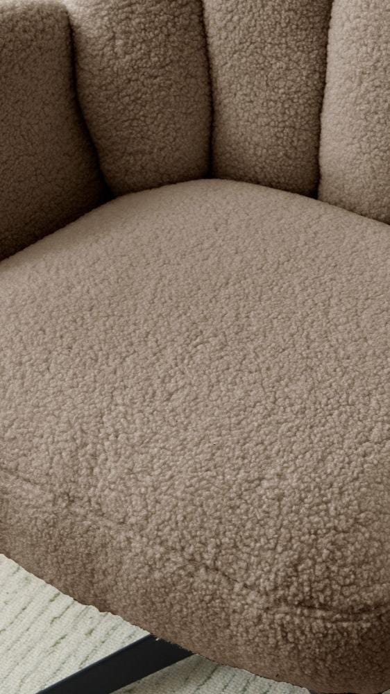 Molly Boucle Swivel Chair Armchair