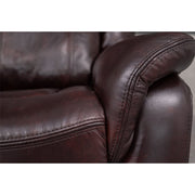 PU Leather Brown Manual Recliner Sofa / Armchair set