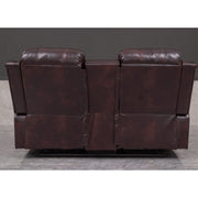 Brown PU Leather Manual Recliner 2 Seater Sofa/3 Seater Sofa / Armchair Set