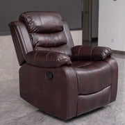 Brown PU Leather Manual Recliner 2 Seater Sofa/3 Seater Sofa / Armchair Set