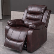 Brown PU Leather Manual Recliner 2 Seater Sofa/3 Seater Sofa / Armchair Set