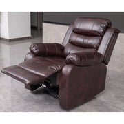 Brown PU Leather Manual Recliner 2 Seater Sofa/3 Seater Sofa / Armchair Set