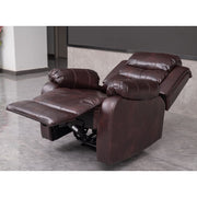 Brown PU Leather Manual Recliner 2 Seater Sofa/3 Seater Sofa / Armchair Set