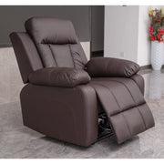 Brown PU Leather Pushback Recliner 2 Seater Sofa/3 Seater Sofa / Armchair Set