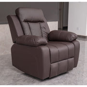 Brown PU Leather Pushback Recliner 2 Seater Sofa/3 Seater Sofa / Armchair Set