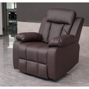 Brown PU Leather Pushback Recliner 2 Seater Sofa/3 Seater Sofa / Armchair Set