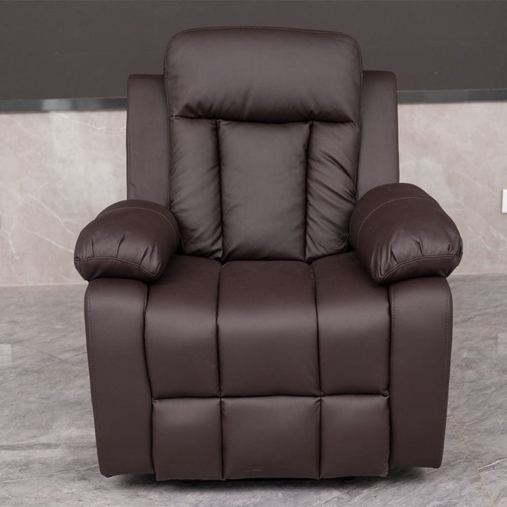 Brown PU Leather Pushback Recliner 2 Seater Sofa/3 Seater Sofa / Armchair Set