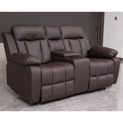 Brown PU Leather Pushback Recliner 2 Seater Sofa/3 Seater Sofa / Armchair Set