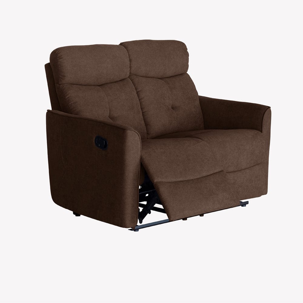 Brown leather store manual recliner chair