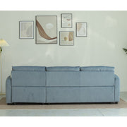 Anti-Scratching Microfibre Fabric Corner Sofa Storage Sofa 3 Seater Corner Sofa With Chaise