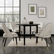 Luna Round Dining Table Set With 2-4 Seater Chairs