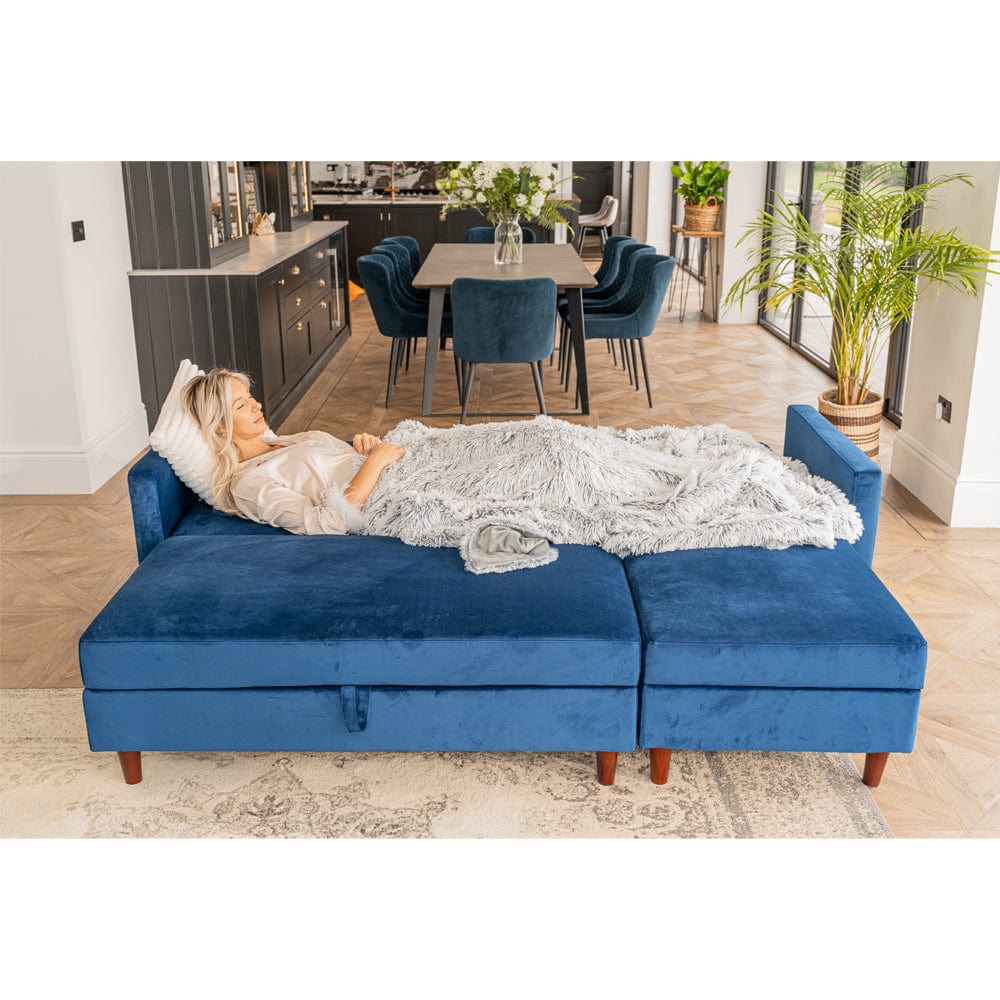 Matney reversible sleeper sectional deals with ottoman