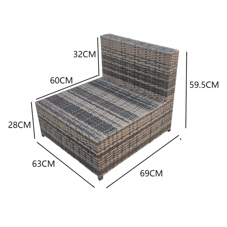 Aura Outdoor Rattan Garden Furniture Set In Grey