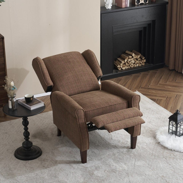 Ascot Linen Pushback Recliner Chair