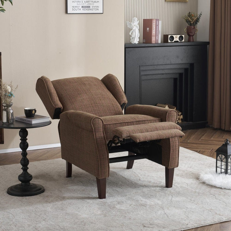 Ascot Linen Pushback Recliner Chair