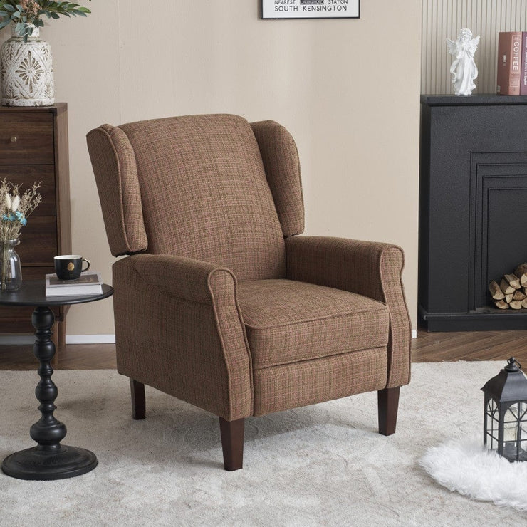 Ascot Linen Pushback Recliner Chair