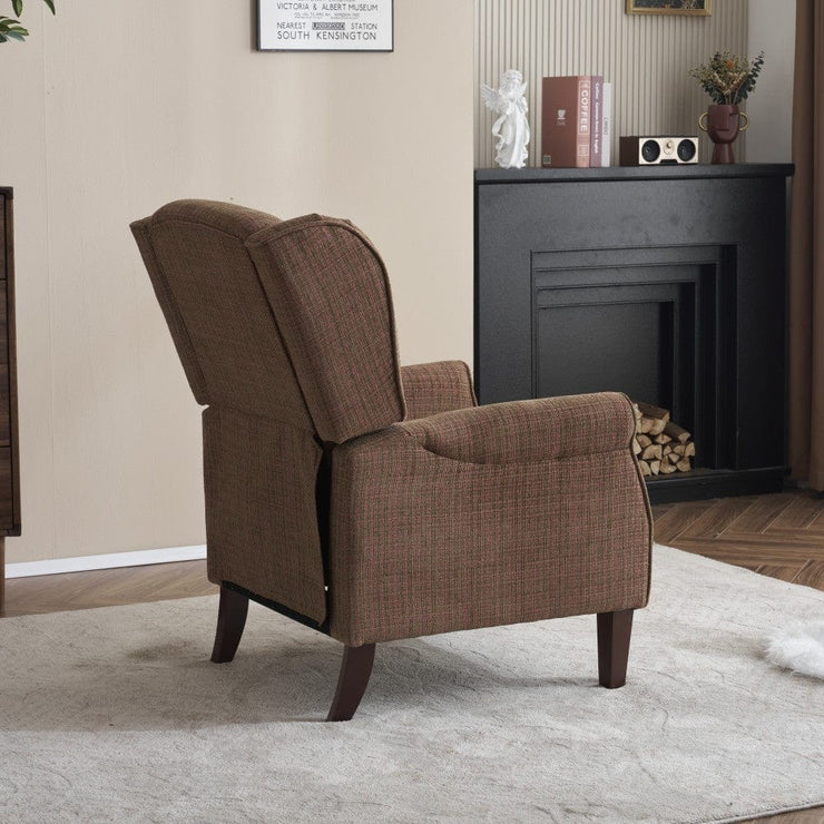 Ascot Linen Pushback Recliner Chair