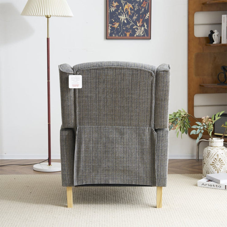 Ascot Velvet Pushback Recliner Chair