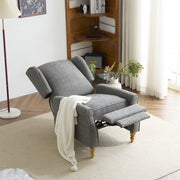 Ascot Velvet Pushback Recliner Chair