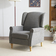 Ascot Velvet Pushback Recliner Chair