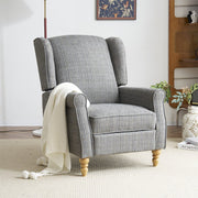 Ascot Velvet Pushback Recliner Chair