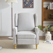 Ascot Velvet Pushback Recliner Chair