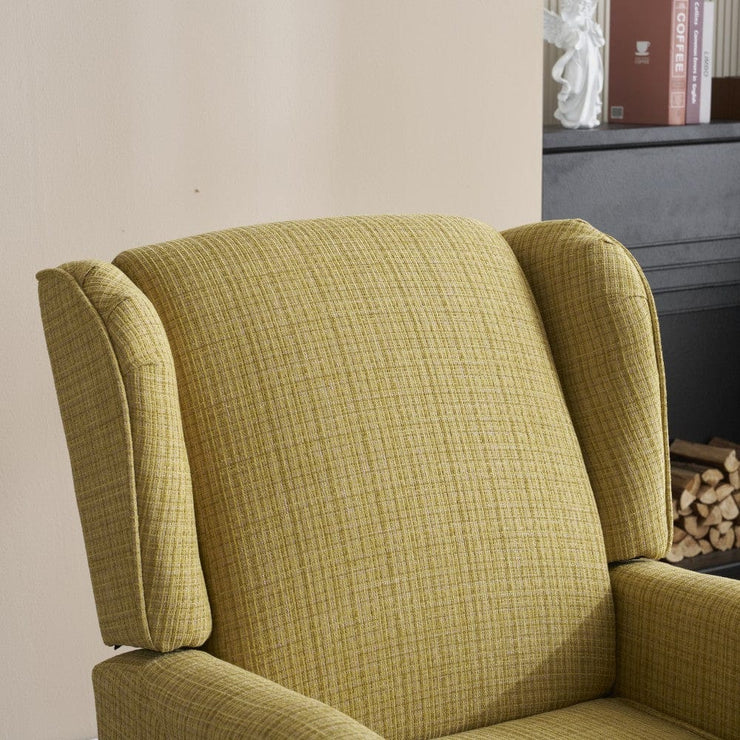 Ascot Linen Pushback Recliner Chair