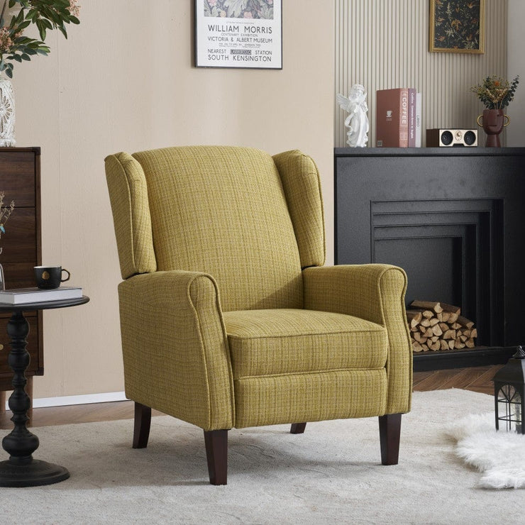 Ascot Linen Pushback Recliner Chair