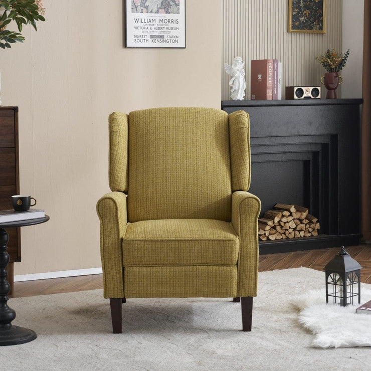 Ascot Linen Pushback Recliner Chair