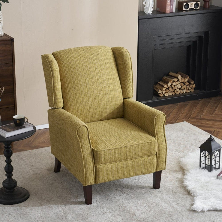 Ascot Linen Pushback Recliner Chair