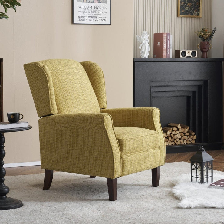 Ascot Linen Pushback Recliner Chair