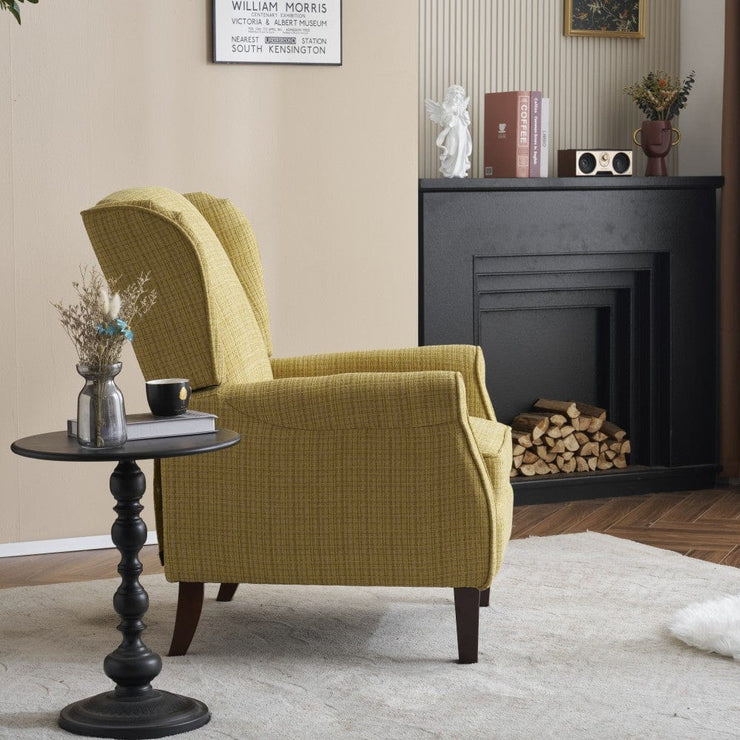 Ascot Linen Pushback Recliner Chair