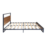 Belluno Industrial Style Wooden Bed Frame