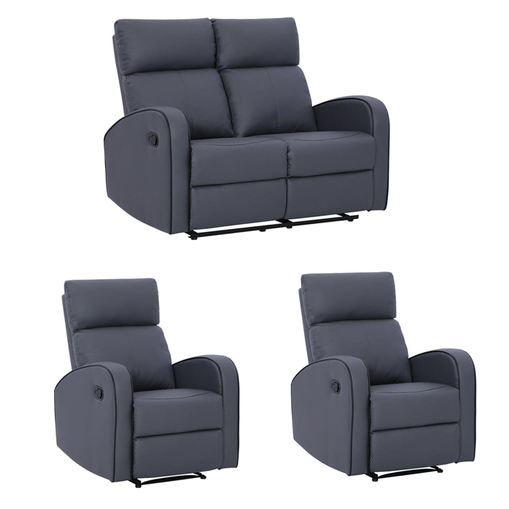 Boston 2+1+1 Leather Manual Recliner Sofa Set