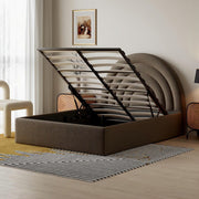 Crescent Ottoman Lift Up Storage Bed Frame