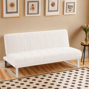 Ellie Boucle Foldable Sofa Bed With Stainless Steel Legs