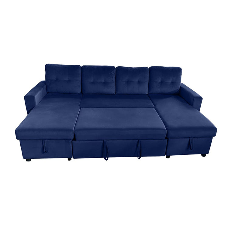 Essential Large U-Shape Storage Sofa Bed With Ottoman