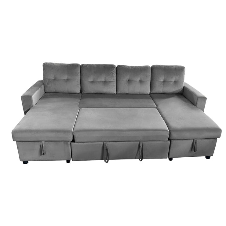 Essential Large U-Shape Storage Sofa Bed With Ottoman