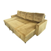 Essential Large U-Shape Storage Sofa Bed With Ottoman