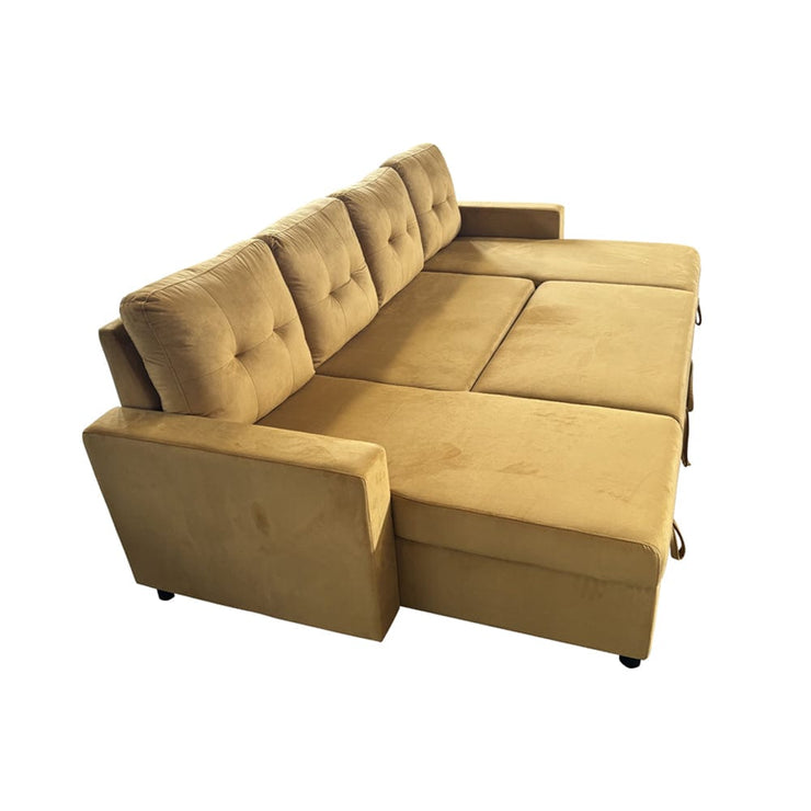 Essential Large U-Shape Storage Sofa Bed With Ottoman