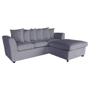 Finley Corduroy 3 Seater Sofa with Footstool And Pillows