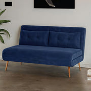 Jola Velvet Foldable 2 Seater Sofa Bed