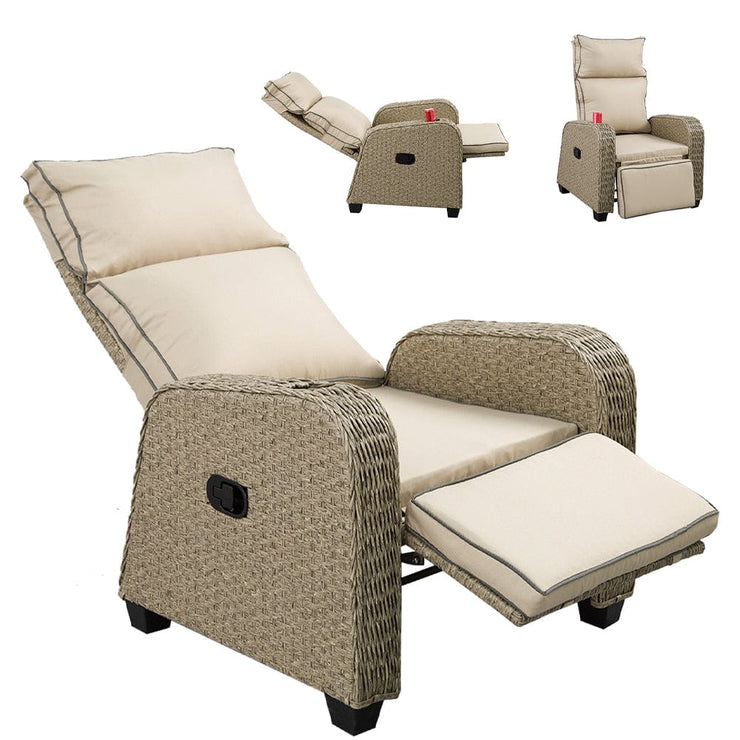 Outdoor Furniture Rattan Recliner Armchair